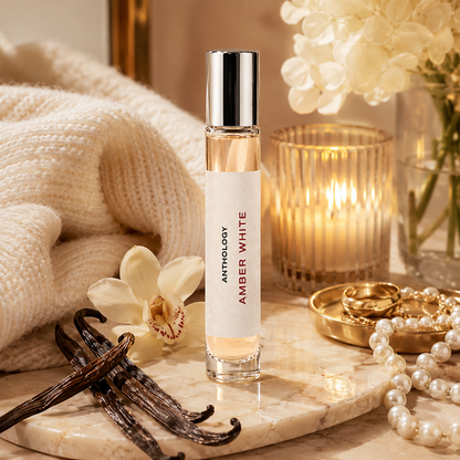 Amber White Roll-On Perfume Oil for Women