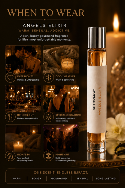 Angels Elixir Perfume Oil - Boozy Amber Gourmand