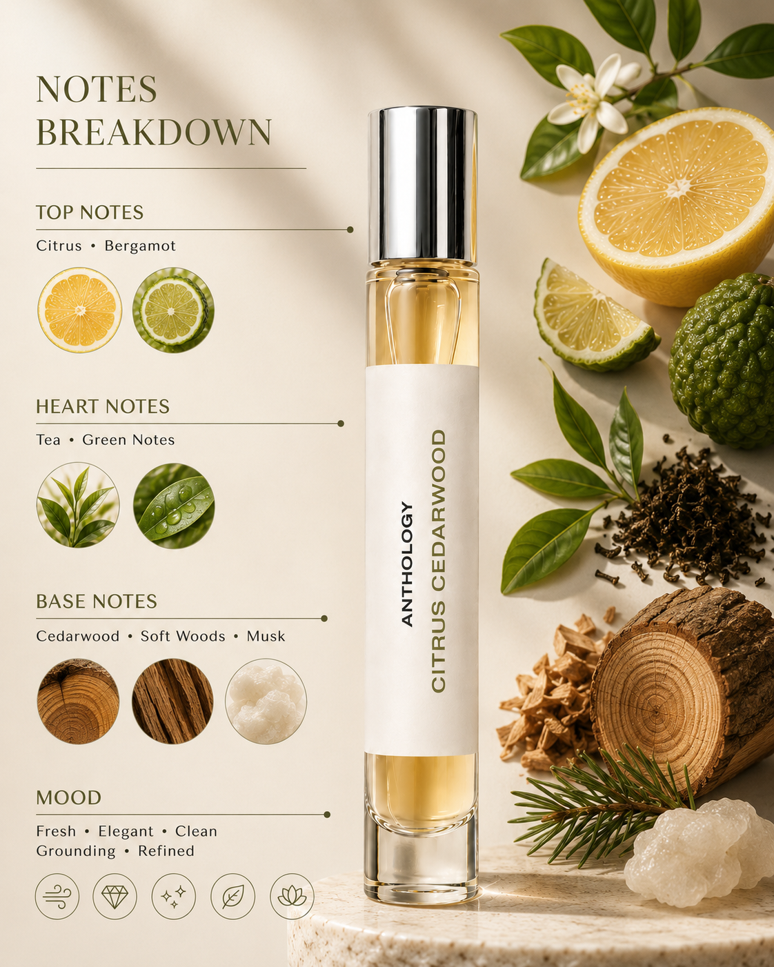 Citrus & Cedarwood Perfume Oil