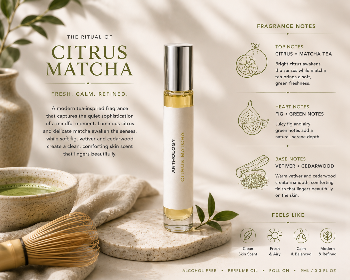Citrus Matcha Perfume Oil